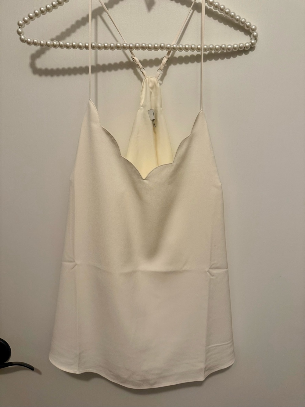 J. Crew Cream Scallop-Edge Camisole. Size 10